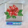 Elegant Polyester Fiber Embroidery Flower Patch 11*8CM Clothing Accessories Sew On Patch DIY Handmade Floral Patches Hat