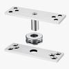 2Pcs Reliable 360 Degree Rotating Door Hinges Constructed From Corrosion Resistant Material For Solid Entrances