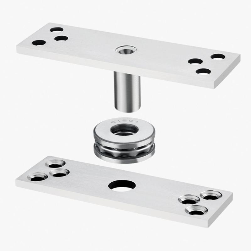 2Pcs Reliable 360 Degree Rotating Door Hinges Constructed From Corrosion Resistant Material For Solid Entrances