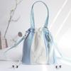 Vintage Hanfu Handbag With Floral Embroidery Drawstring Shoulder Crossbody Purse In Literary Ancient Style