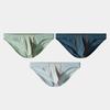 Men Briefs Ice Silk Ultra-Thin Low-rise Elastic Underwear Solid Color 3D Elephant Nose