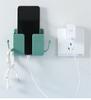 Wall Mobile Phone Holder Plug Phone Charging Stand Remote Control Storage Box Bracket Punch-Free Mounted Organizer Holders