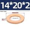 Pure Red Copper Gasket Sealing Ring for Marine Instruments, Metal Flat Washer M3-M60mm