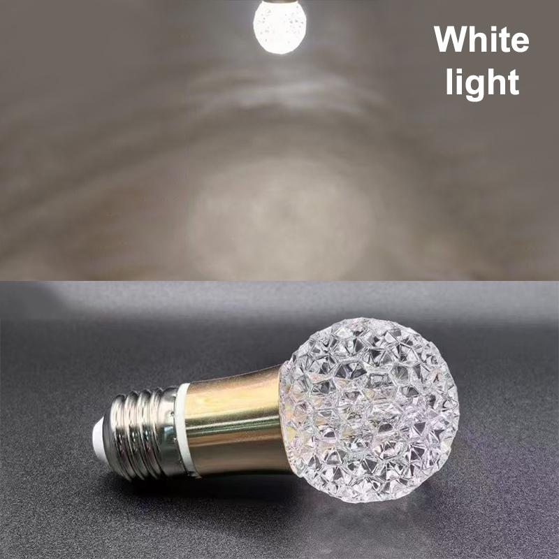 1Pcs E27 Holder Mini Pendant Light Acrylic Crystal Led Bulb Chandelier Fairy Lamp For Bedroom/Kitchen Decoration