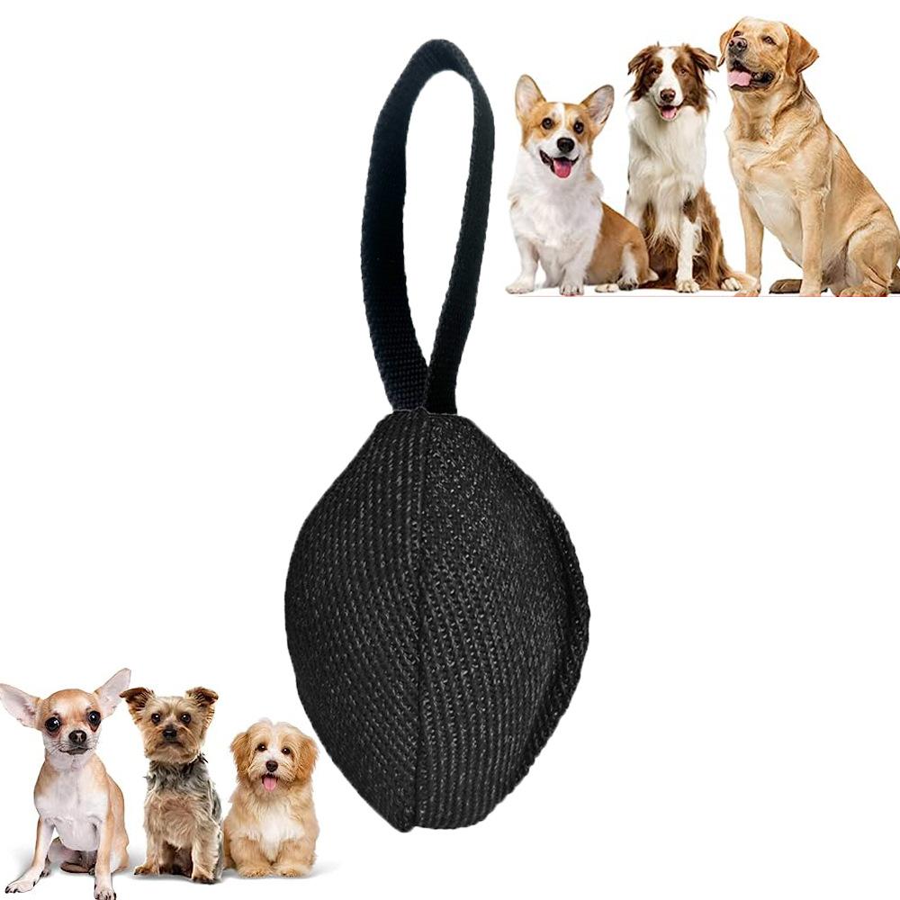 Dog Training Multicolor Rugby Bite Stick Bite Bag German Shepherd Horse Dog Training Interactive Bite Pet Toy чёрный