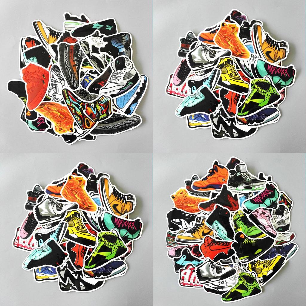 Premium Basketball Superstar Sneakers Stickers Vinyl Graffiti Creation Decals Decor