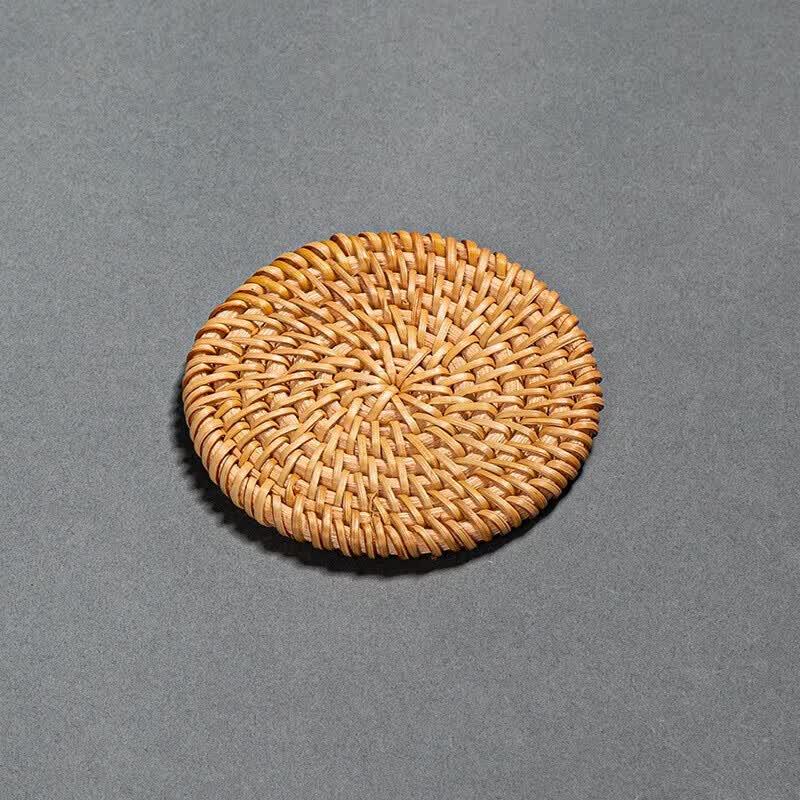 Handwoven Rattan Tea Coaster & Pot Mat