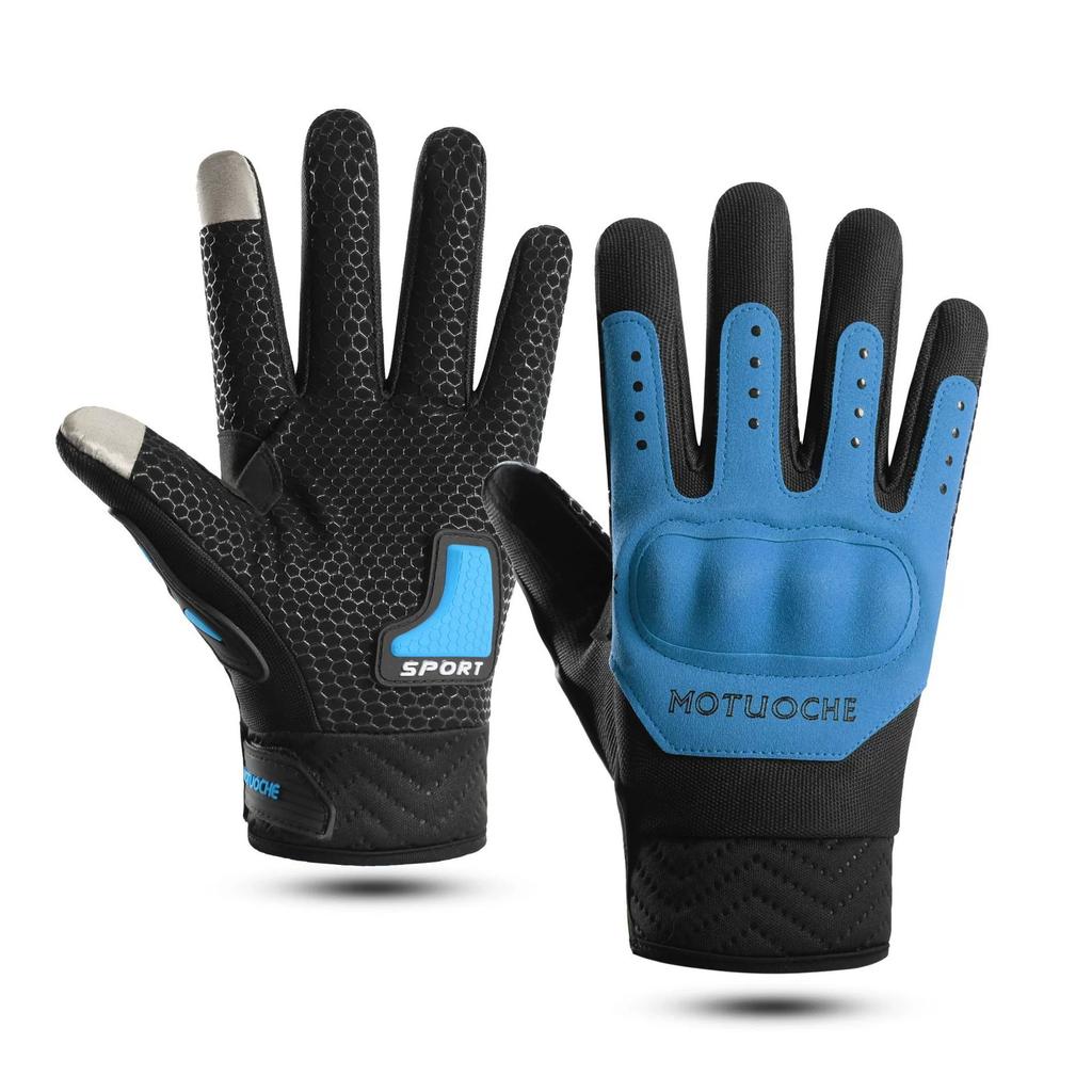 Cycling motorcycle bicycle full finger gloves men's non-slip and wear-resistant touch screen outdoor sports training anti-drop tactics