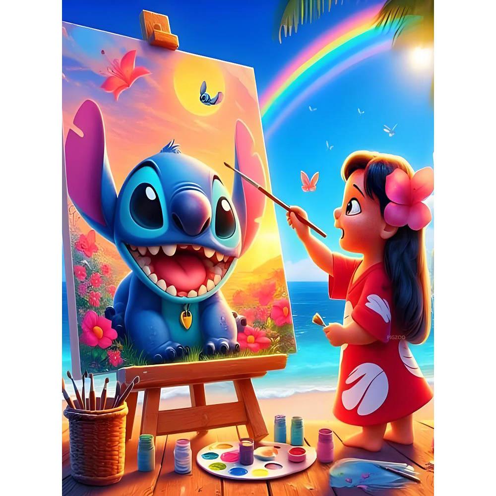 Disney Diamond Painting Lilo and Stitch Pokemon Minions Hello Kitty Home Decor Full Square&Round Mosaic Embroidery Cross Stitch
