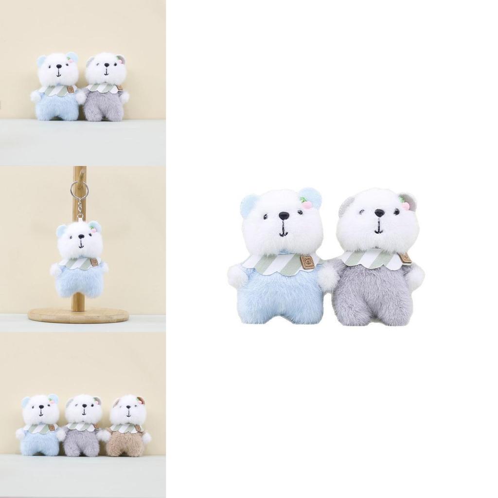 Adorable Plush Bear Keychain Pendant Soft Toy For Cute Backpack Decoration