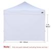 ABCCANOPY Side Sheet for Tarp Tent Waterproof Tarp Sheet with Velcro and Zipper (Horizontal Curtain) 2.5m/3m