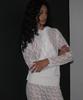 Partimento Woman Lace Flare Maxi Skirt_White