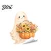 Removable Vinyl Outlet Stickers Cute Ghost Halloween Switch Plate Stickers Self-Adhesive Cover Decorative Covers for Home Decals Pumpkin Bat Floral