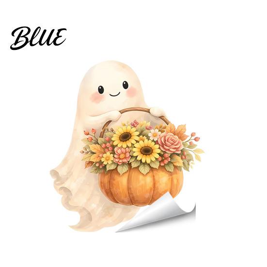 Removable Vinyl Outlet Stickers Cute Ghost Halloween Switch Plate Stickers Self-Adhesive Cover Decorative Covers for Home Decals Pumpkin Bat Floral