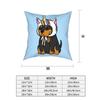 Funny Unicorn Rottweiler Dog Square Pillow Case Throw Pillow  Cushion Covers