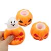 112PCS Halloween Pumpkin Squeeze Cup Sensory Toys Stress Relief Pop Up Ghost Squeeze Ball Halloween Gifts for Kids Juguetes