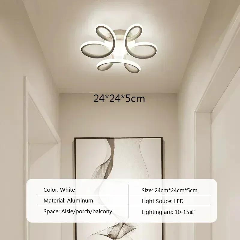 Modern LED Ceiling Lamp For Living Room Restaurant Bedroom Corridor Chandelier Six Petal Flower Design Lighting Fixture Lustr