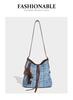 Women's 2025 Trendy Woven Bucket Bag - Large Capacity, Versatile Tote, Fashionable Crossbody/Single Shoulder Bag