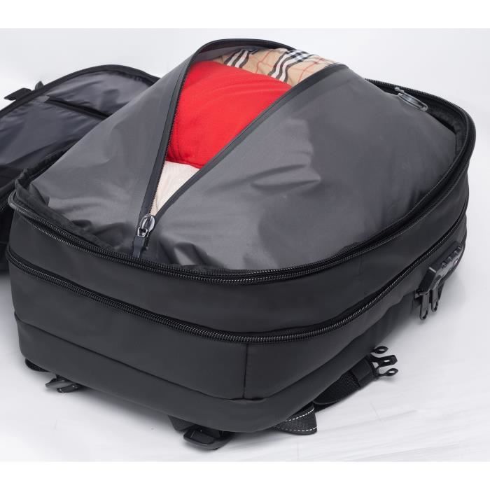 SWISS FLY Vacuum Compression Travel Bag - External Lithium Battery Pump - Multiple Pockets - Waterproof - 40 L - Anti-theft