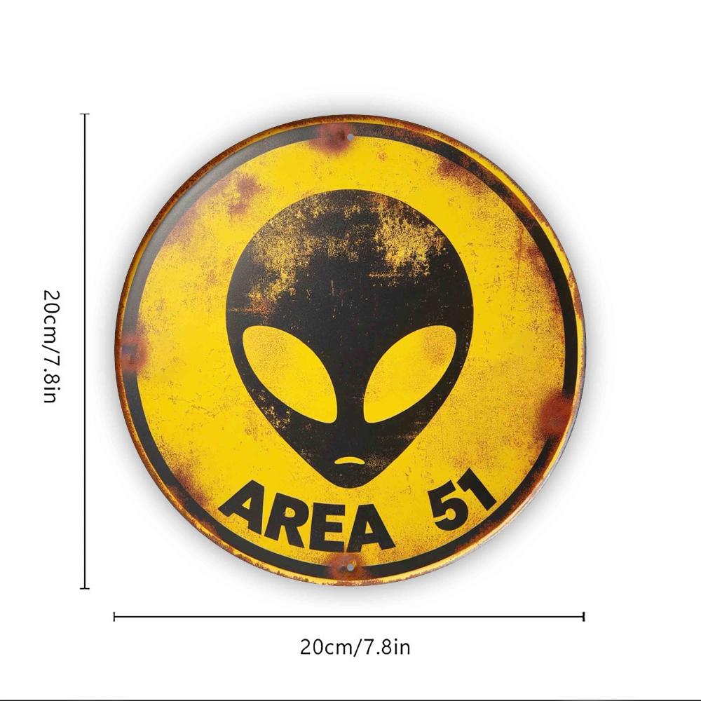 

Винтажная металлическая табличка Креативная ретро НЛО Инопланетянин Декоративное искусство Табличка для Кафе, Клуба, Бара, Настенный декор для Пляжного дома чёрный