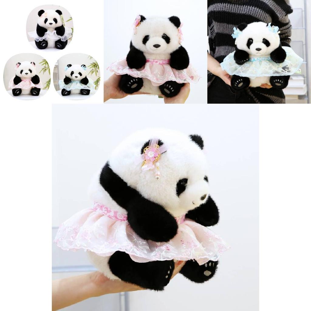 Adorable Plush Princess Panda Toy Ultra Soft Stuffed Animal Ideal Gift For Girlfriend