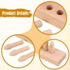 Foot Acupressure Tool Acupoint Massages Nonslip Wooden Feet Massage Board Reflexology