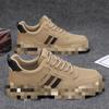 Men's shoes autumn new men's retro tooling thick-soled construction site work non-slip and wear-resistant shoes