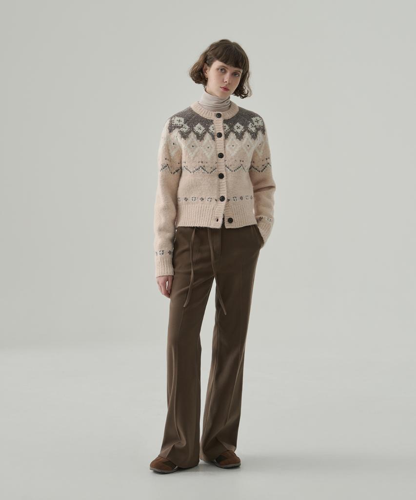 Deuloupisumeon Tosti Brushed Bootcut Slacks [Brown]