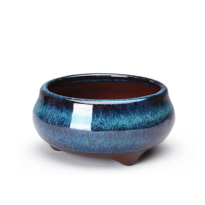 Yixing Zisha Miniature Bonsai Pot for Succulents - Breathable Coarse Clay Office & Balcony Decor