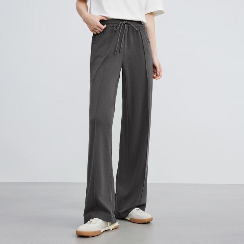 Elva' Island Women's High-Waist Drape Straight-Leg Trousers