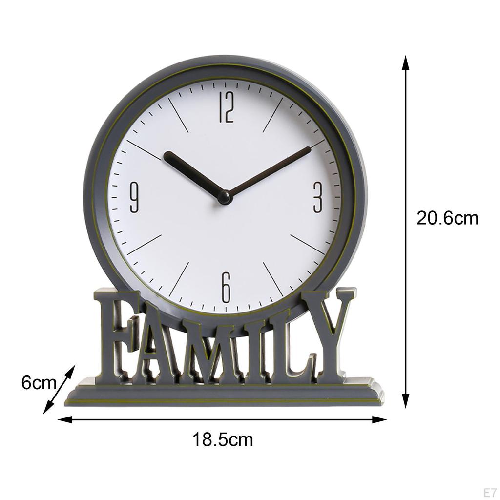 Desk Clocks, Easy to Read Decorative Mantel Clocks for Family Not , Vintage Style Clock