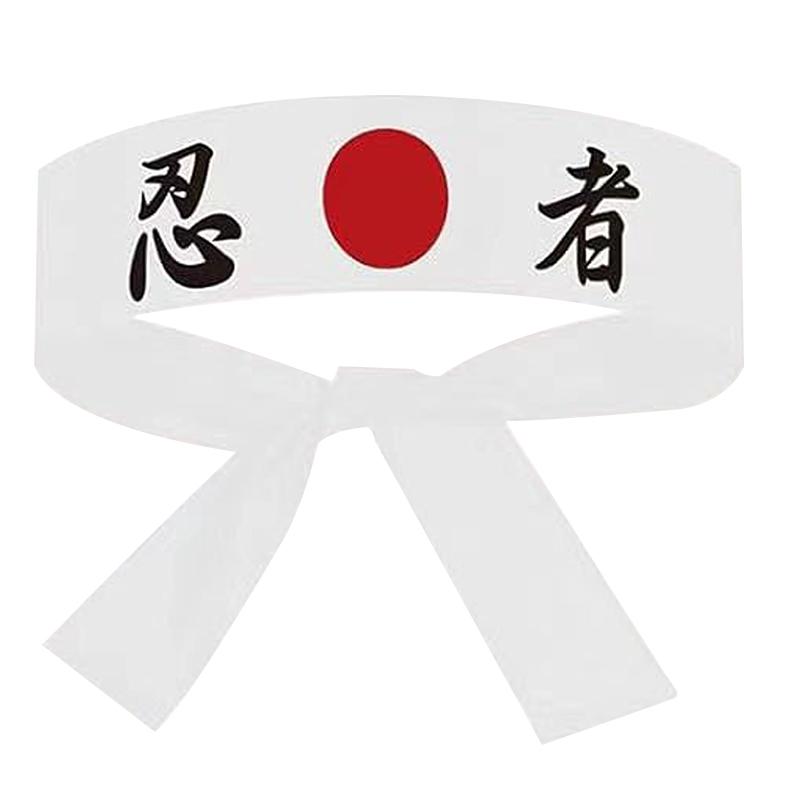 2pcs Japanese Sports Exercise Headband Hachimaki Headband Sushi Chef Karate Bandana Headbands Headwear Samurai Headband