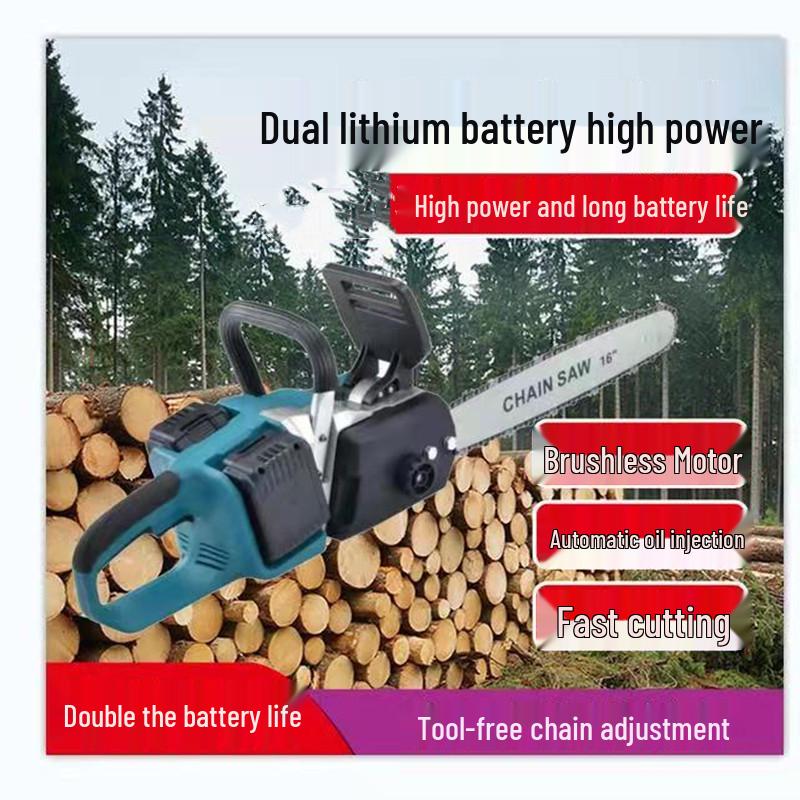 Wireless Lithium-ion Electric Chainsaw for Outdoor Pruning and Efficient Single-Hand Logging