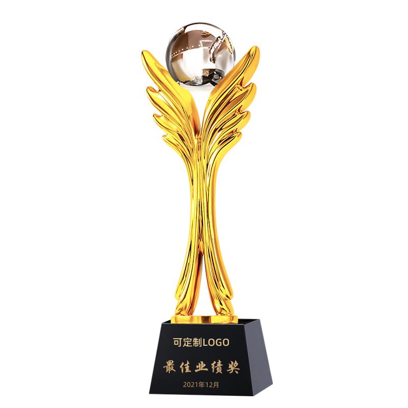 Maßgeschneiderte High-End Harztrophäe, Souvenir zur Mitarbeiterfeier des Jahrestreffens, Ausgezeichnete Dekorationspreise, Leere Kristallkugel, 1 Stück
