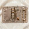 PU-Leder Schmucktasche Halsketten-Rolltasche Reise-Tragbare Schmuckaufbewahrungstasche Ring-Armband-Aufbewahrungs-Rolltasche