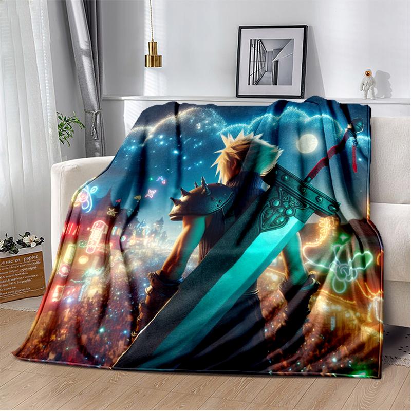 29 Style New Sephiroth Final Fantasy Games Cloud Tifa Aerith Blanket,Soft Throw Blanket for Home Bedroom Bed Sofa Cover Kids