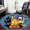 1pc Halloween Pikachu Office Round Area Rug, Under Office Chairs Bedroom Living Room Home Decor  a1022250