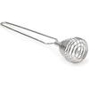 Mini French Spring Whisk, 8.67 Inch Silver Stainless Steel Spring Coil Whisk, Hand Eggbeater Egg Mixer Whisk Blender Stirring Beater - CHUNCC