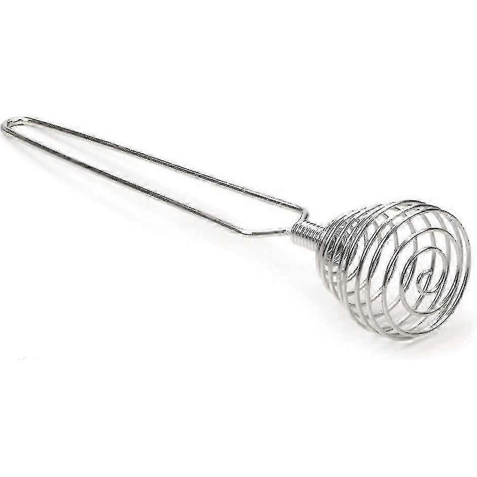 Mini French Spring Whisk, 8.67 Inch Silver Stainless Steel Spring Coil Whisk, Hand Eggbeater Egg Mixer Whisk Blender Stirring Beater - CHUNCC