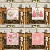 Table Flag Christmas Pink Christmas Tree Decor Snowflake Decor Table Kitchen Decor Holiday Wedding Party Vintage prádlo