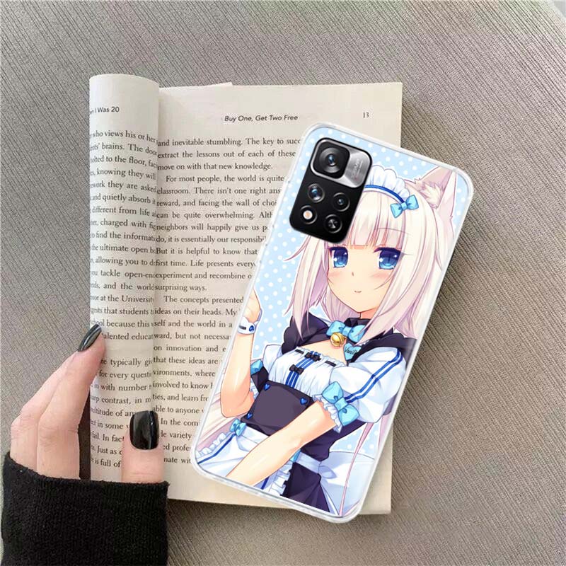 Vanilla Nekopara Anime Phone Case For Xiaomi Poco X4 F4 GT X3 NFC X5 X6 X7 Pro 5G M5 M5S M3 F5 Mi F6 F3 F2 F1 Cover Coque Fundas