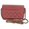 CHANEL AP2096 Pink Matte Caviar Skin Flap Phone Case Shoulder bag pinkUsed