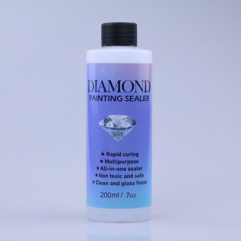 120ml Diamond Painting Glue - Protective Sealant, Anti-Shedding and Anti-Dropping Rhinestone Fixer, Surface Brightener for DIY Projects