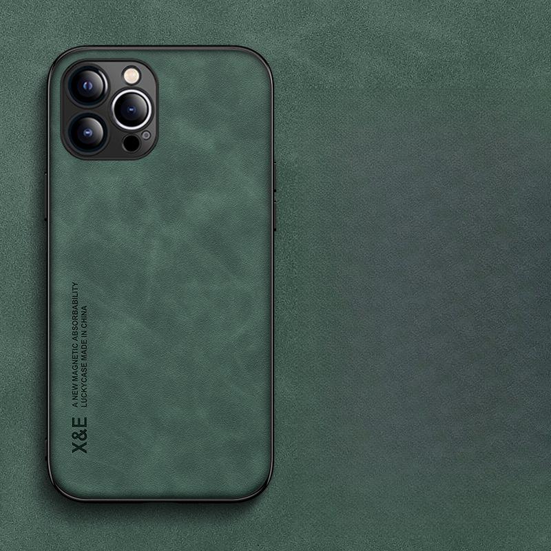 Unsichtbare Auto-Magnetische Hautabsorbierende Haptik Geeignet für iPhone 16 Handyhülle Apple 14 Silikon Weiche Kante Schutzhülle