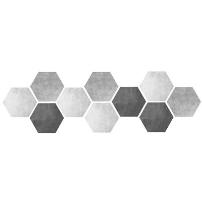 10 pezzi impermeabili non?Scivolamento esagonale auto-incollante?Adesivi per piastrelle in ceramica, adesivi per pareti e pavimenti, per la casa.