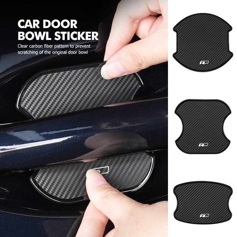 QEJMX1 Car Door Sticker Scratches Resistant Cover Auto Handle Protection Film Exterior Styling For Volkswagen VW Beetle CC B5 B6 B7 EOS