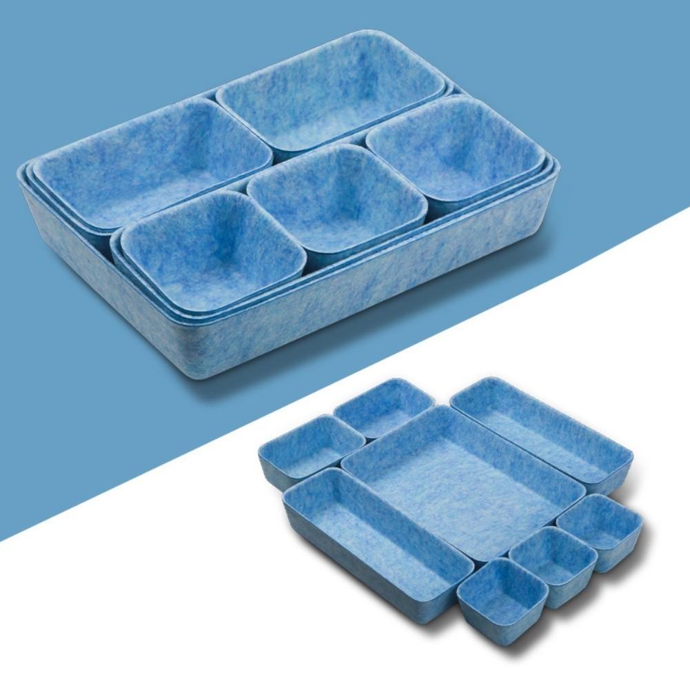 Cosmetics Organizer Felt Storage Box Efficient Organization