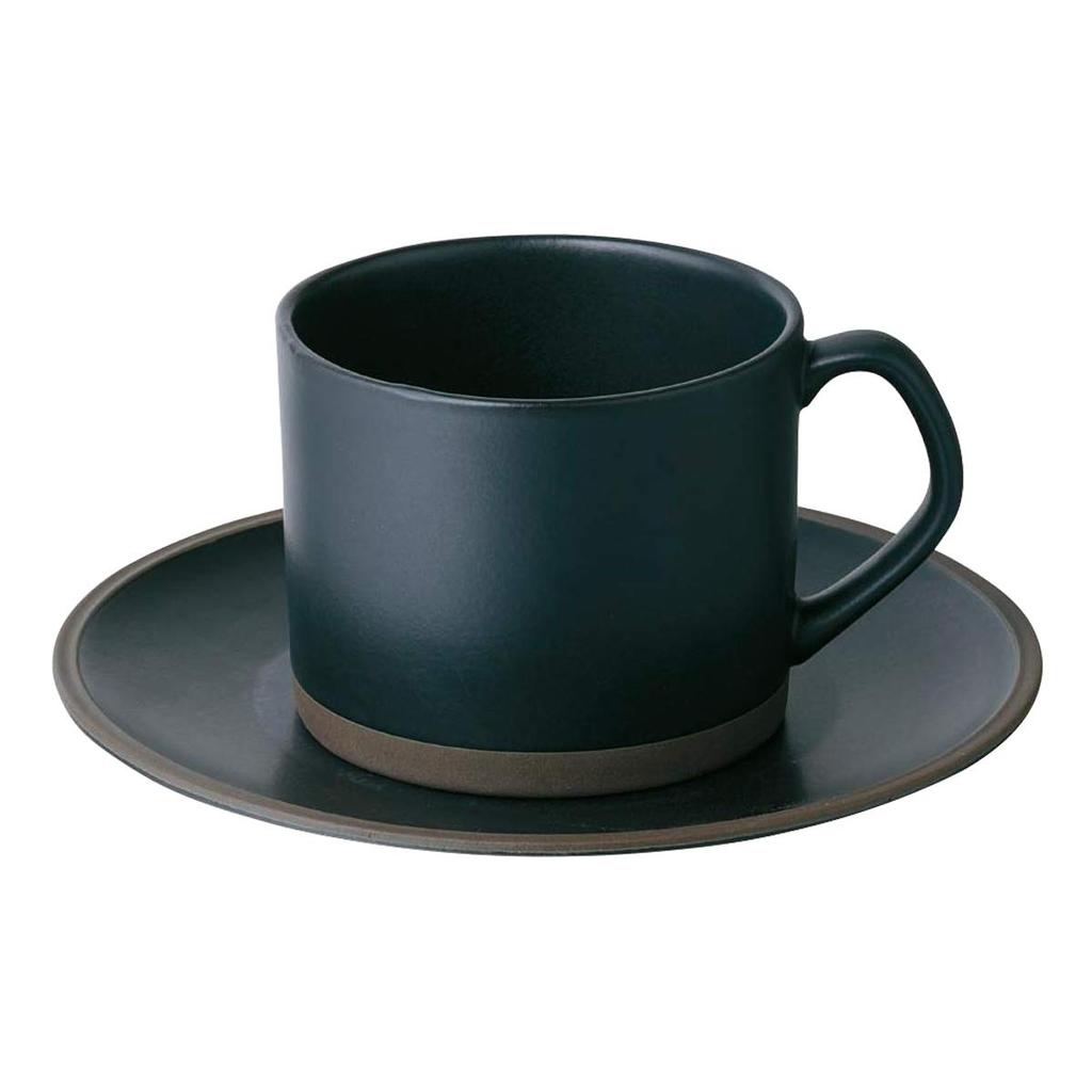 maebata Brew Coffee Cup Saucer 52300 & (Black)