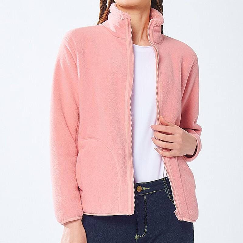 

G·TENNA HS-881 Unisex Coral Fleece Stand Collar Jacket 3XL