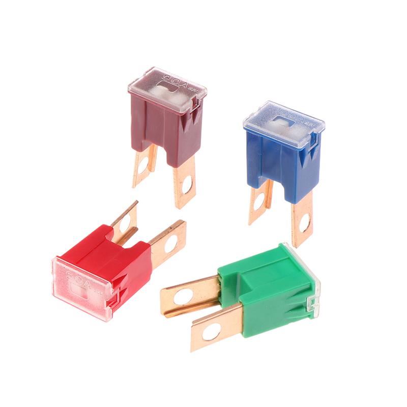 5Pcs Car Square External Plug-In Long Foot Fuses 20-120A Square Car Fuse Box Waterproof Sockets
